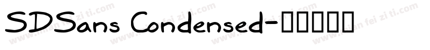 SDSans Condensed字体转换